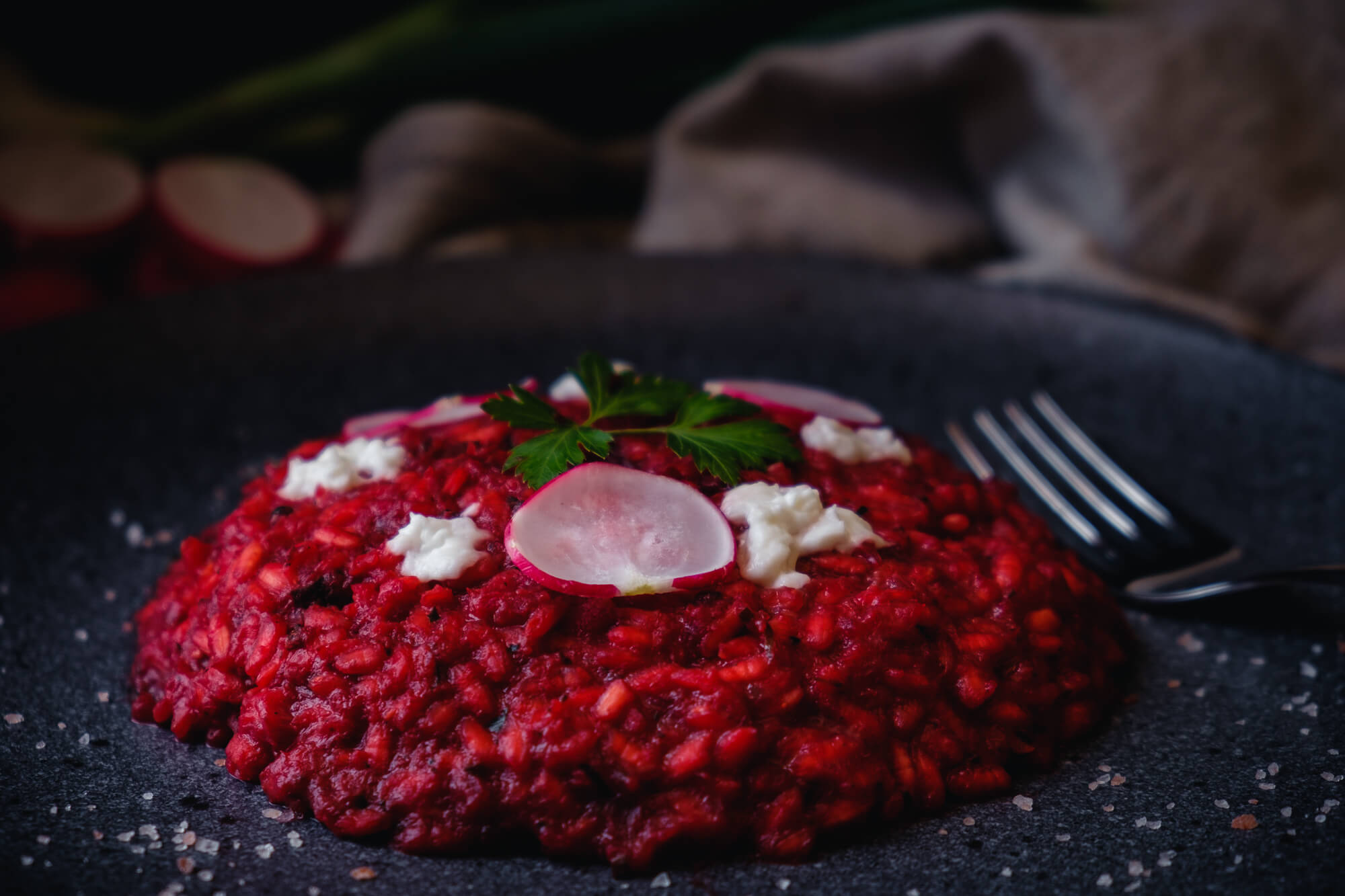 Beetroot Risotto with Goat Cheese - A Tasty Story
