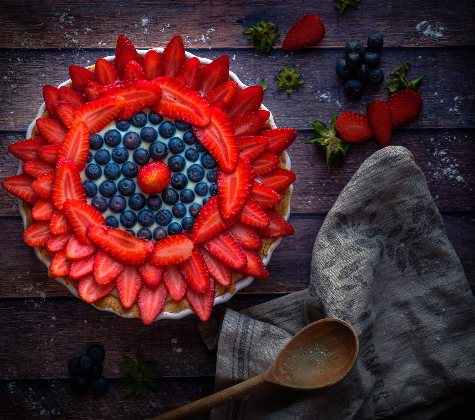 Strawberry and Blueberry Tarte